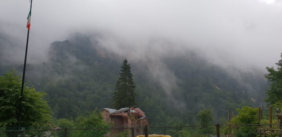 Veduta dal rifugio Bschetto