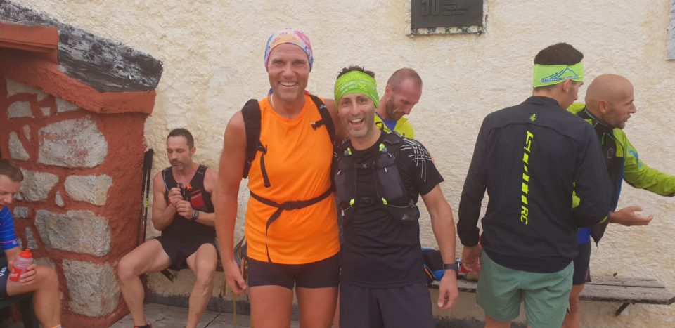 runnerpercaso e un amico al rifugio fraccaroli